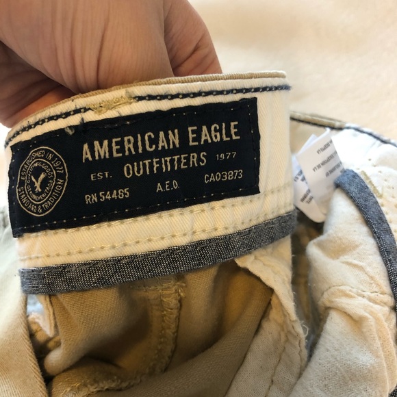 SOLD American eagle relaxed straight khakis - Picture 3 of 6